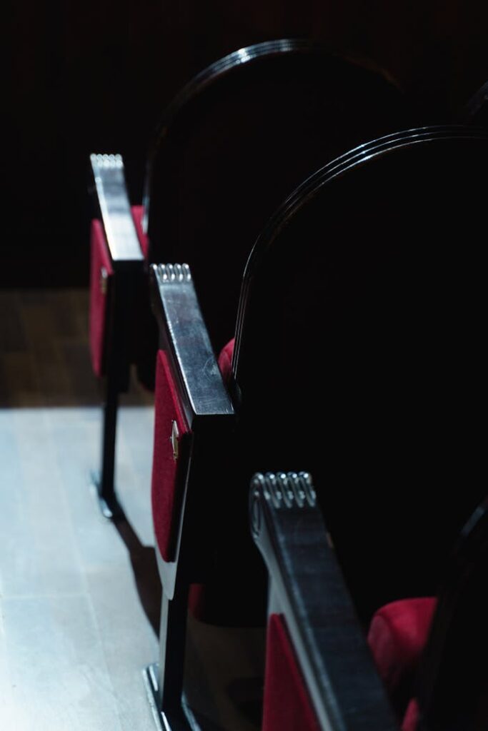 Black Wooden Chairs With Red Leather